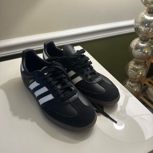Black adidas sambas